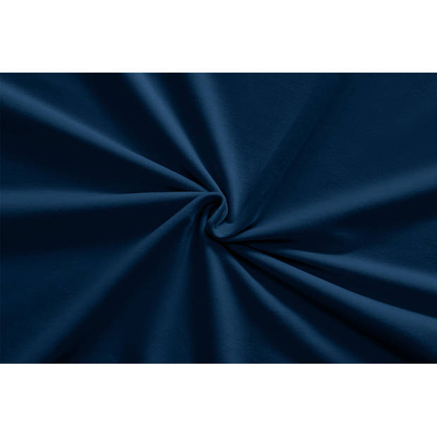 Larson - Velvet Gordijnen - 1.4m x 2.5m - Haken - Blauw