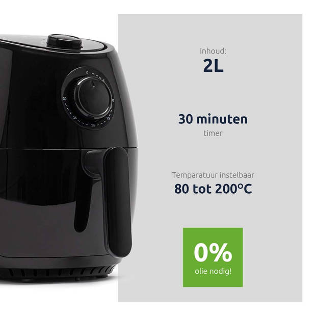 BluMill Mini Air Fryer - 2L 1000W