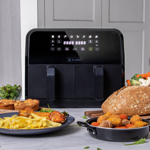 BluMill Dual Air Fryer - 8L 1700W