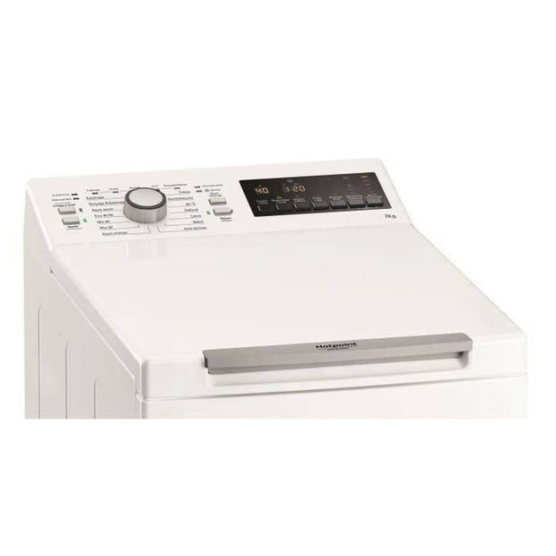 Top wasmachine HOTPOINT WMTG722UFRN / N -7 kg - Klasse A +++ - 1200 tpm - Wit