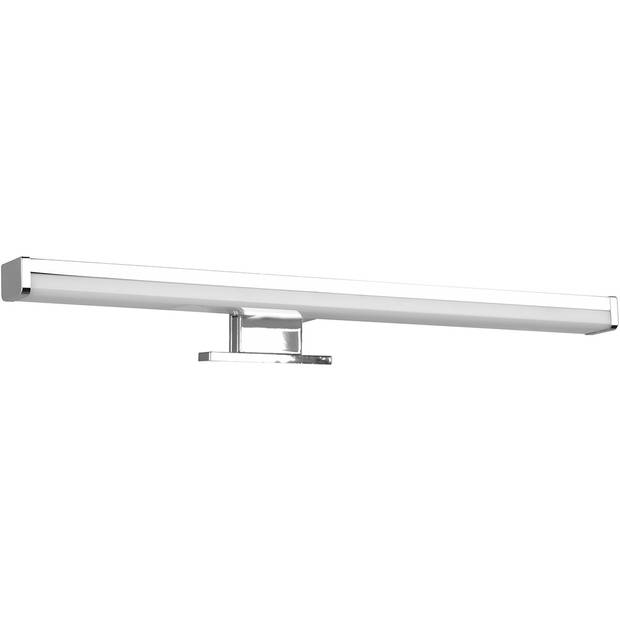 LED Spiegelverlichting - Trion Liman - 7.4W - Spatwaterdicht IP44 - Warm Wit 3000K - Glans Chroom - Kunststof