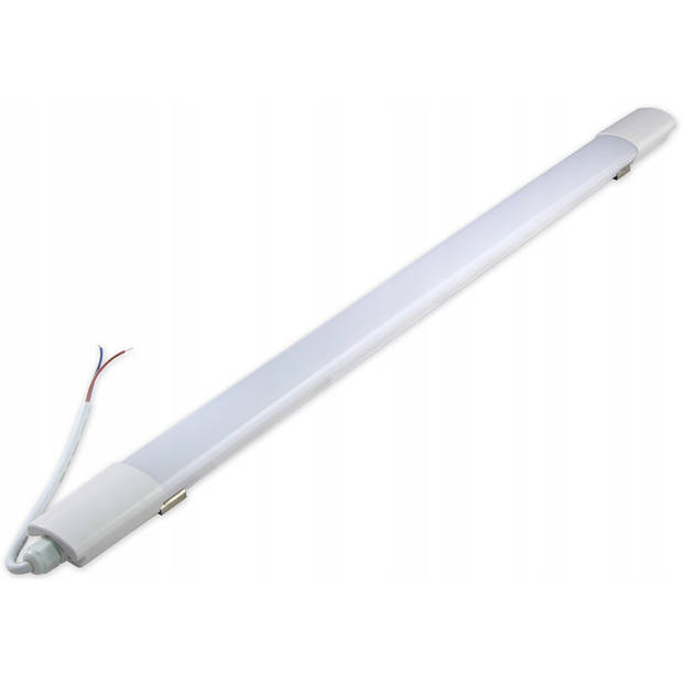 LED TL Armatuur - LED Balk - Prixa Blin - 18W - Waterdicht IP65 - Helder/Koud Wit 6500K - Kunststof - 60cm