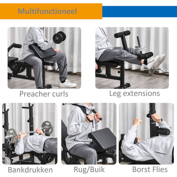 Halterbank - Fitnessbank - Trainingsbank - Fitness bank - Fitness - Multifunctioneel