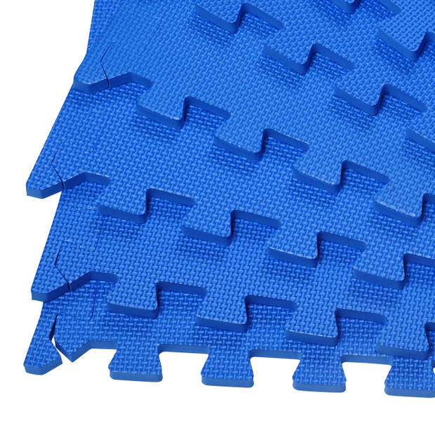 Puzzelmat - Speelmat - Kruipmat - Baby - kinderen - EVA Foam - 8 delig - 120 x 240 cm - Blauw