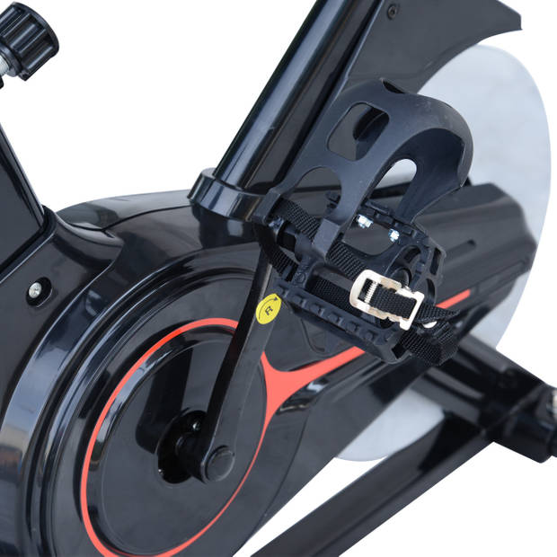 Hometrainer met LCD-display - Hometrainer fiets - Fietstrainer - Hartslagmeter - Traploze weerstand - Zwart - 85 x...