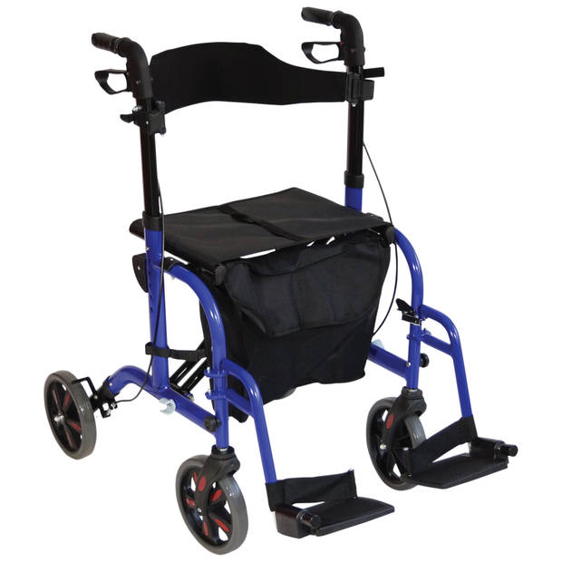 Aidapt rolstoel rollator blauw
