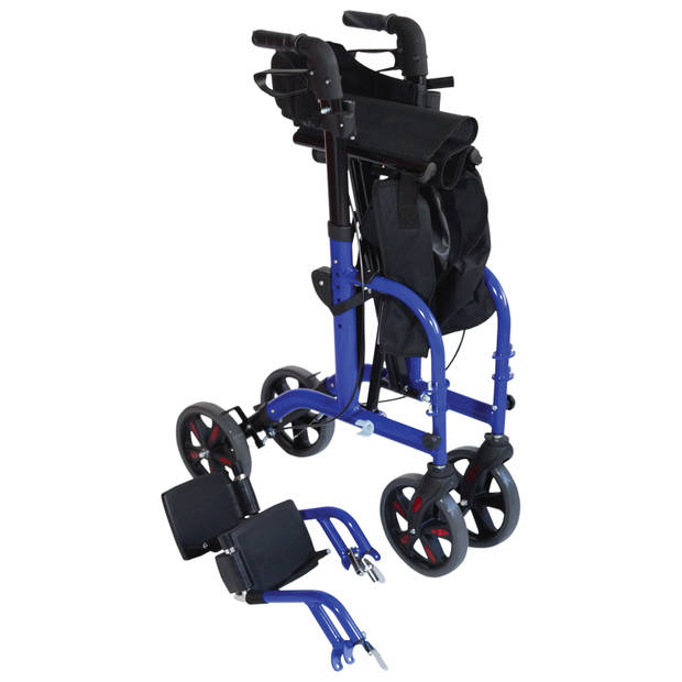 Aidapt rolstoel rollator blauw