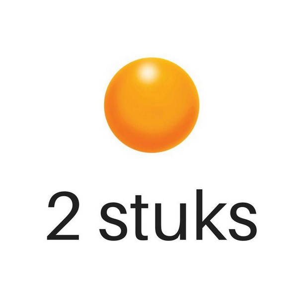 Aidapt Stressbal set van 2 - Groen & Oranje - Voor hand, pols en onderarmoefeningen - 5cm diameter - knijpballetje