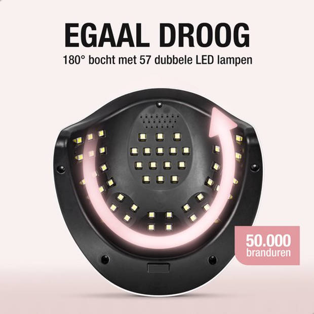 ForDig 220W Professionele Nageldroger voor Gel Nagels - Nagellak Droger met UV LED Lamp en Timer voor Gelnagels -