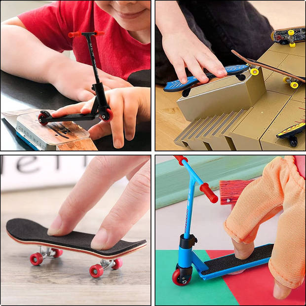 AWEMOZ Fingerboard 15 stuks - Fingerboard Skatepark - Vinger Skateboard - Mini Skateboard - Skate Ramp
