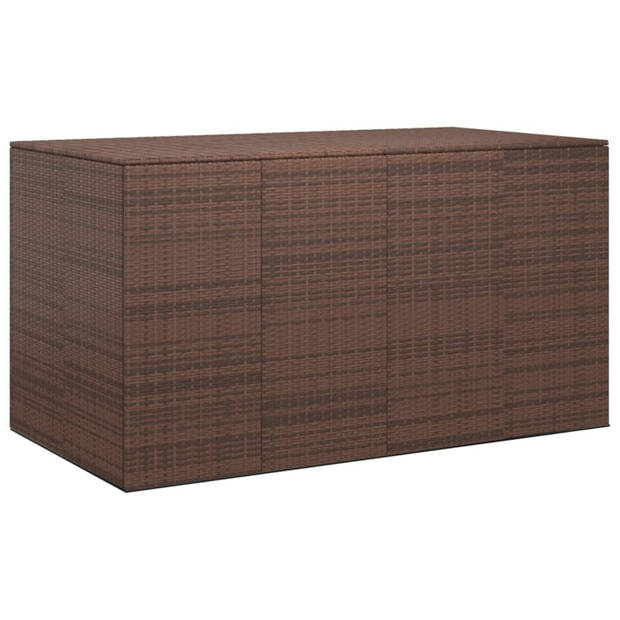 vidaXL Tuinbox 194x100x103 cm polyetheen rattan bruin