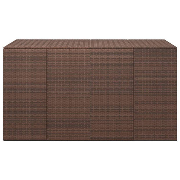 vidaXL Tuinbox 194x100x103 cm polyetheen rattan bruin