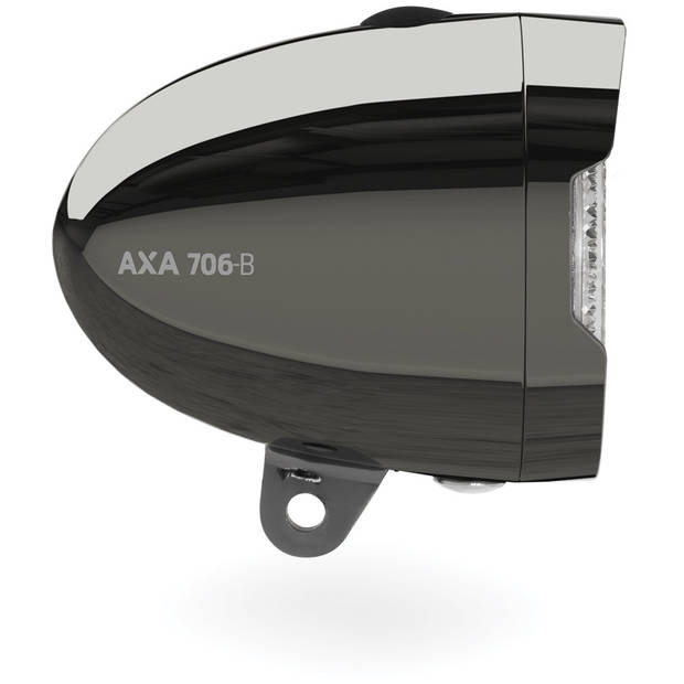 AXA koplamp 706-B Retro 15 lux led batterij chroomzwart