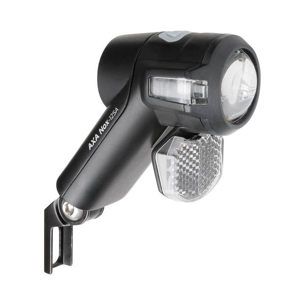 AXA Fietskoplamp Nox Sport auto/off led 12 lux Zwart