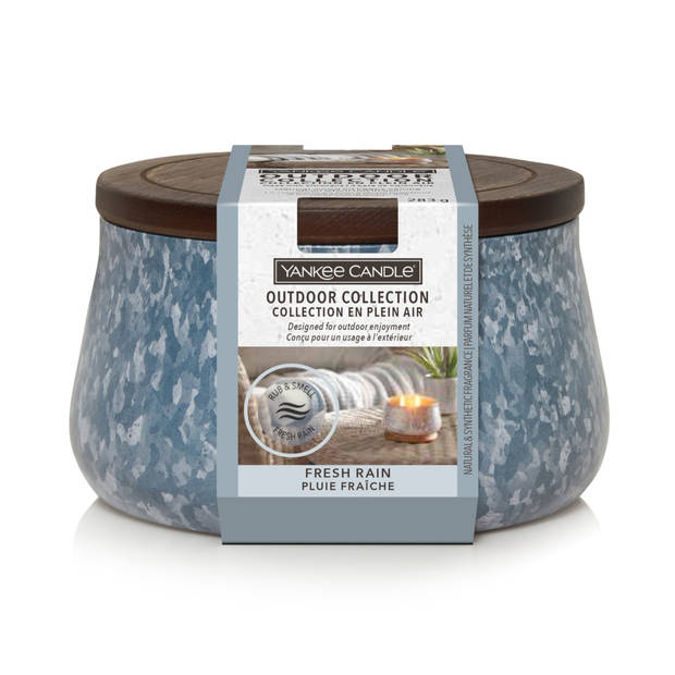 Buitenkaars Yankee Candle - met citronella wax - Fresh Rain