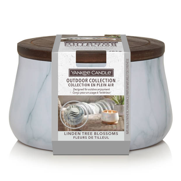 Yankee Candle Buitenkaars - met citronella wax - Linden Tree Blossoms