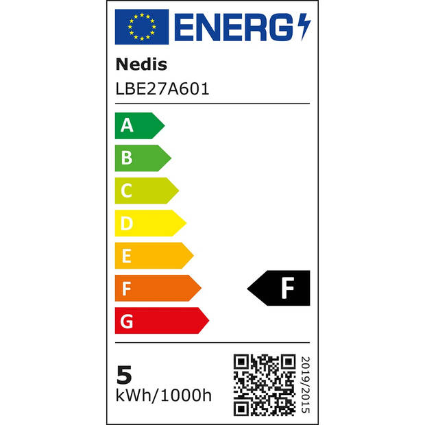 Nedis LED-Lamp E27 - LBE27A601