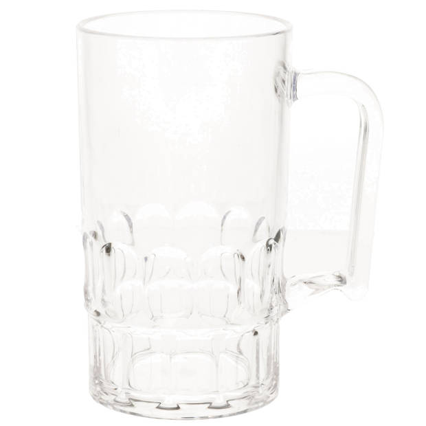 Onbreekbare bierpul transparant kunststof 30 cl/300 ml - Bierglazen