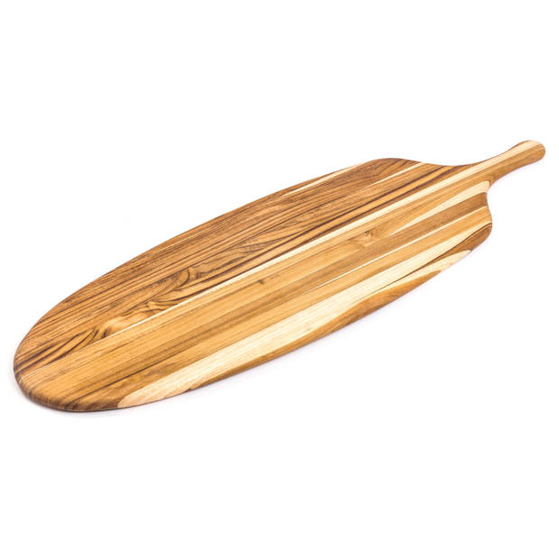 Teakhaus Canoe Collection - Serveerplank hout met greep 67x21cm