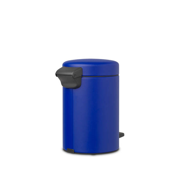 Brabantia NewIcon pedaalemmer 3 liter met kunststof binnenemmer - Mineral Powerful Blue