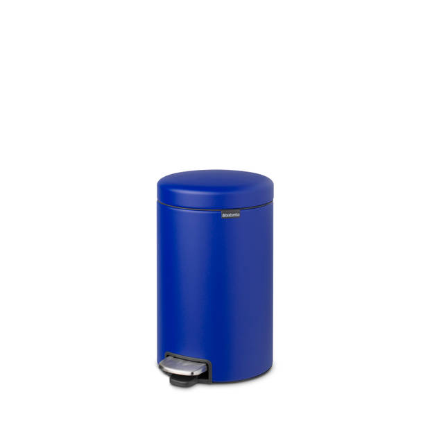 Brabantia NewIcon pedaalemmer 12 liter met kunststof binnenemmer - Mineral Powerful Blue