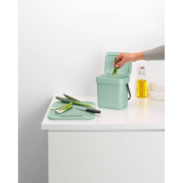 Brabantia Sort & Go afvalemmer 6 liter - Jade Green