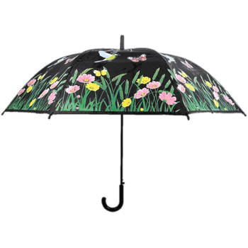 Esschert Design paraplu Natuur 116 x 91,2 cm polyester zwart