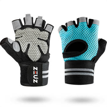 ZEUZ® Sport & Fitness Handschoenen Dames & Heren – Krachttraining Artikelen – Crossfit Training - Maat M