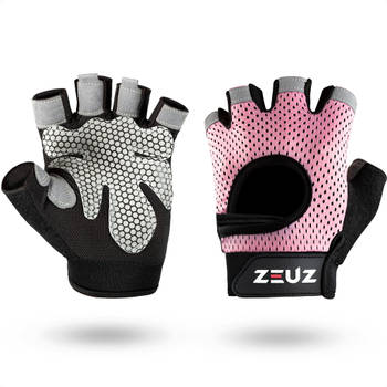 ZEUZ® Sport & Fitness Handschoenen Dames – Krachttraining Artikelen – Gym & Crossfit Training - Maat S