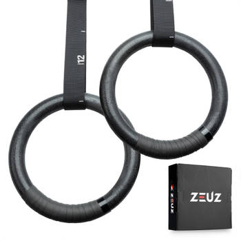 ZEUZ® ABS Turnringen voor Fitness, Crossfit & Calisthenics – Gymnastiek Ringen – Krachttraining