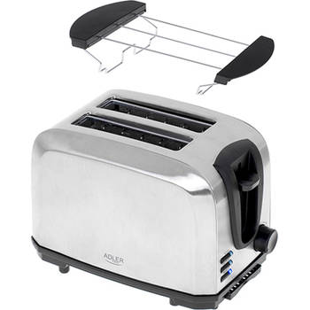 Top Choice - Broodrooster - Toaster met broodjesrooster - 1000 Watt