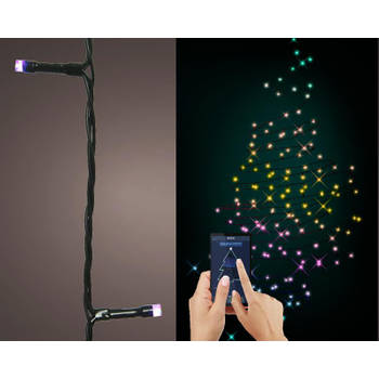 Lumineo Kerstverlichting App-control 200 LED zwart