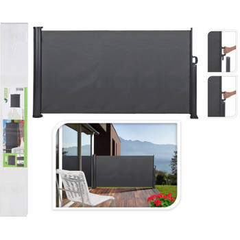 Ambiance uittrekbaar windscherm donkergrijs - 300 x 160 cm