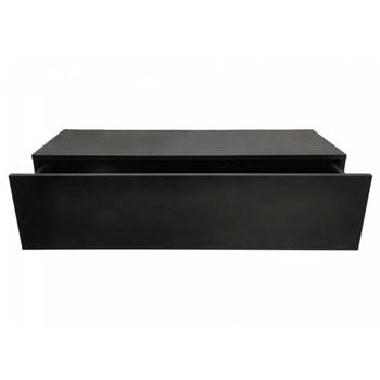 Zwevend halkastje - hangende dressoir kast - 100 cm breed - zwart