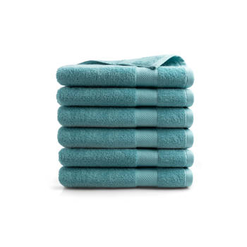 Handdoek Hotel Collectie - 6 stuks - 70x140 - denim blauw