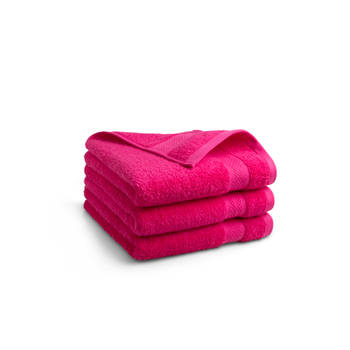 Seashell Hotel Collectie Handdoek - Pink - 3 stuks - 50x100cm