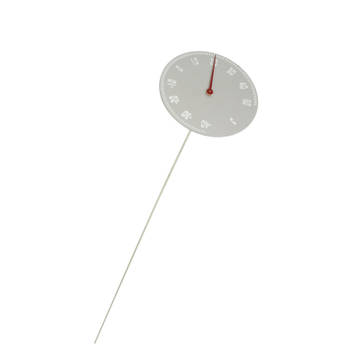 Buitenthermometer aluminium Swing staand 118xdia. 18 cm