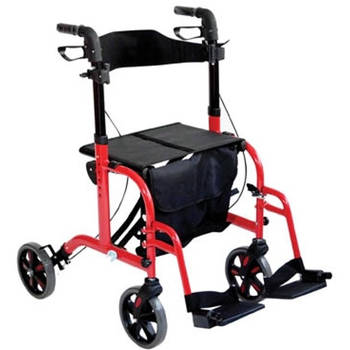 Aidapt rolstoel rollator - rood