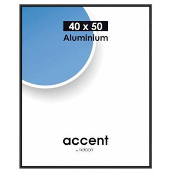 Nielsen fotolijst Accent 40 x 50 cm aluminium zwart