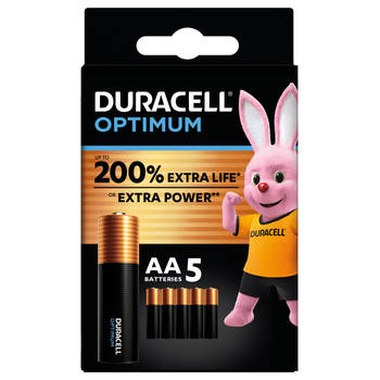 Blokker Duracell Optimum Alkaline AA batterijen - 5 stuks aanbieding