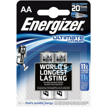 Energizer Ultimate Lithium AA /L91 1.5v blister 2