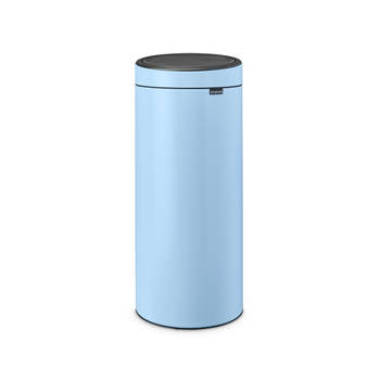 Brabantia Touch Bin afvalemmer 30 liter met kunststof binnenemmer - Dreamy Blue