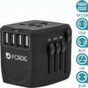 ForDig Universele Wereldstekker met 4 Fast Charge USB en 1 USB-C Poort - Reisstekker Geschikt voor 150+ Landen