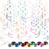 Fissaly® 72 Stuks Dwarrelende Slingers – Verjaardag Versiering – Feest Decoratie – 12 Verschillende Kleuren