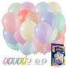 Fissaly® 40 Stuks Gekleurde Pastel Helium Latex Ballonnen – Verjaardag Feest Versiering – Decoratie