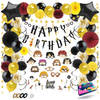 Fissaly® 86 Stuks Tovenaar Verjaardag Versiering Set – Thema Decoratie – Verjaardag Ballonnen & Feestdecoratie