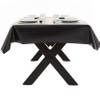 Zwarte tafelkleed/tafelzeil 140 x 200 cm rechthoekig - Tafellakens