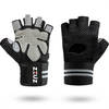 ZEUZ® Sport & Fitness Handschoenen Heren & Dames – Krachttraining – Crossfit – Grijs & Zwart – Maat M