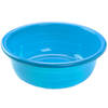 Grote kunststof teiltje/afwasbak rond 11 liter blauw - Afwasbak