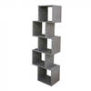 Vakkenkast roomdivider gestapeld kubus design Yoep 5 vakken grijs beton look